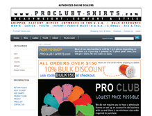 Tablet Screenshot of proclubt-shirts.com